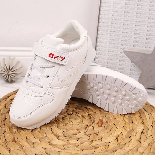 Buty sportowe dziecięce na rzep białe Big Star GG374057